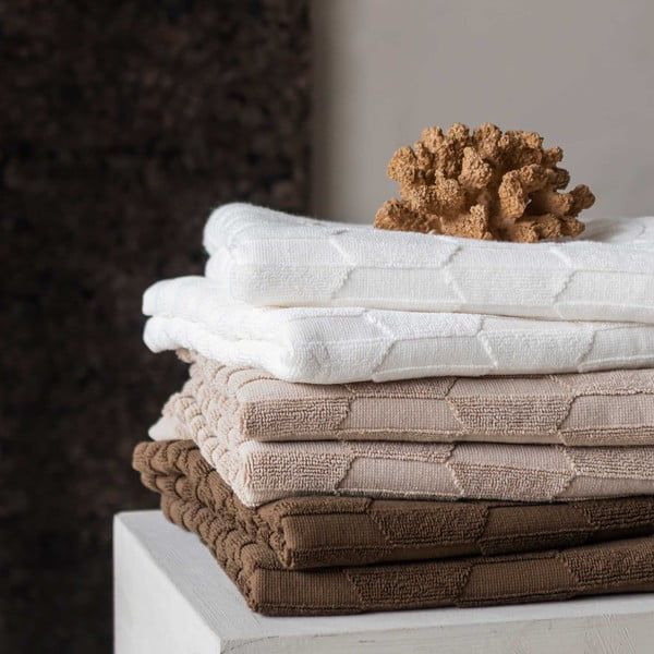 Temno rjave bombažne brisače v kompletu 2 kos 35x55 cm Geo - Mette Ditmer Denmark-image-2