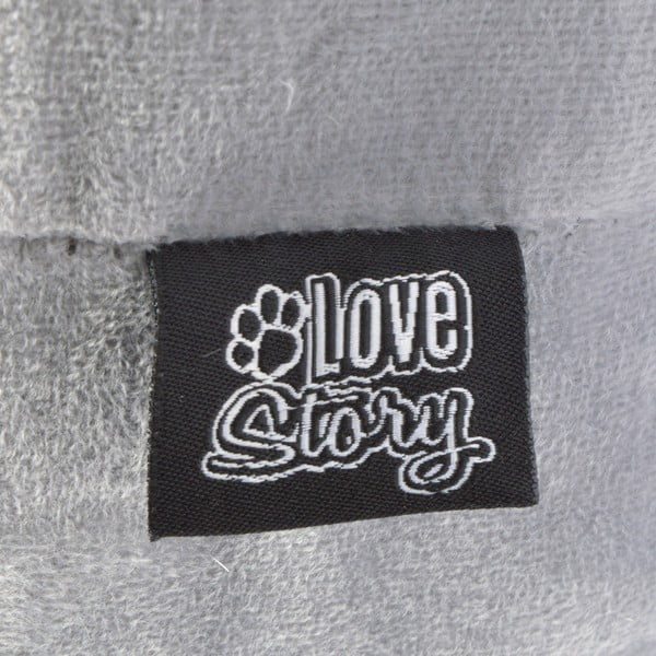 Siv kokon za mačke 38x35 cm – Love Story-image-2