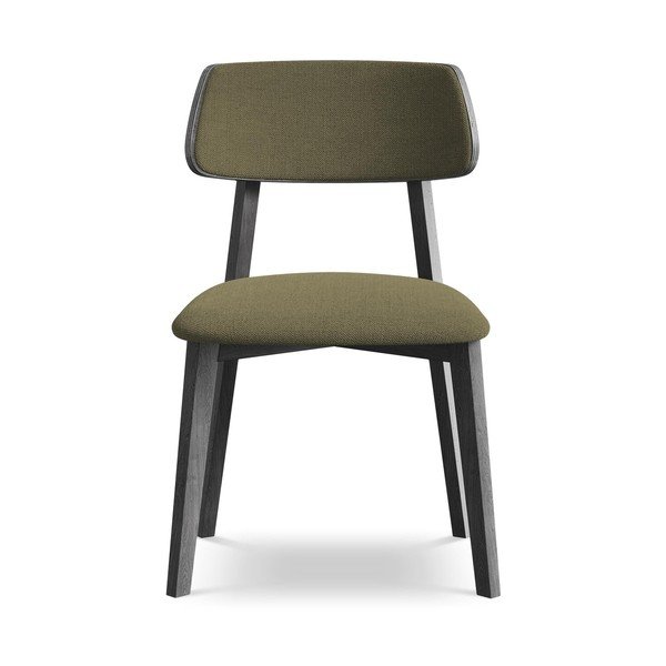 Zelen jedilni stol iz masivnega lesa Niu – Makamii-image-1