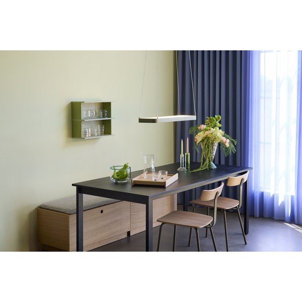 Jedilna miza z mizno ploščo v jesenovem dekorju 90x190 cm Hock – Hübsch-image-1