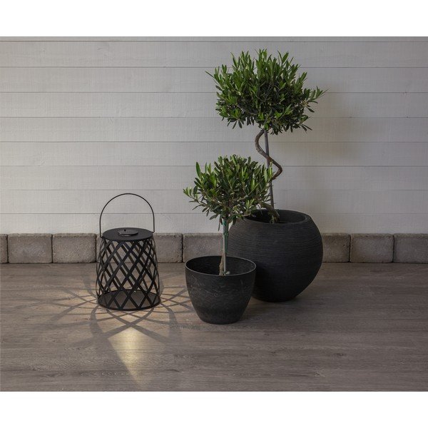 Črna LED svetilka Star Trading Calabria, višina 28 cm-image-1