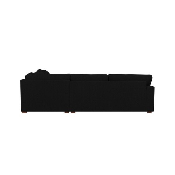 Črna kotna zofa Windsor & Co Sofas Daphne, desni kot-image-2