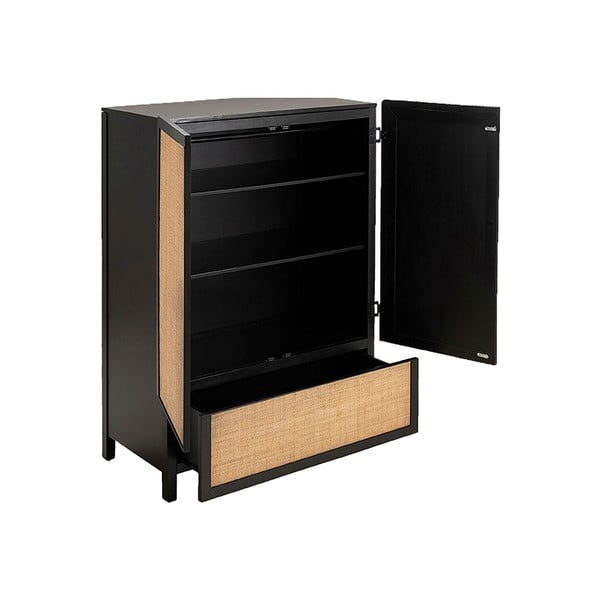 Črna lesena omara Leitmotiv Galant-image-2