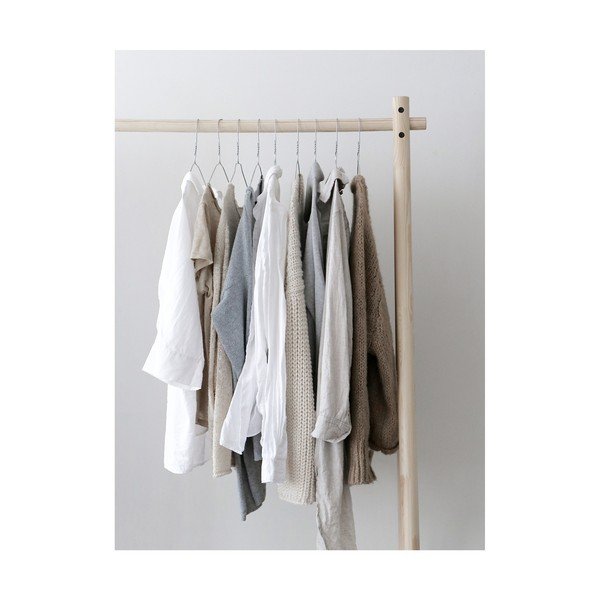 Črn obešalnik iz borovega lesa Karup Design Hongi Black-image-3