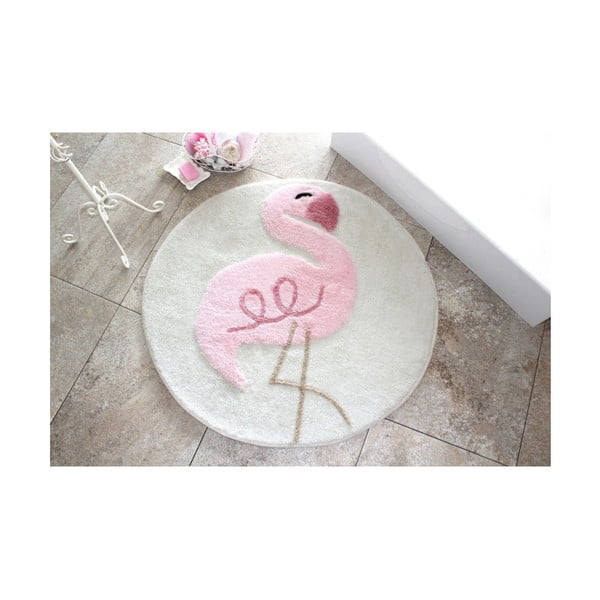Kopalniška podloga Pink Flamingo, ⌀ 90 cm