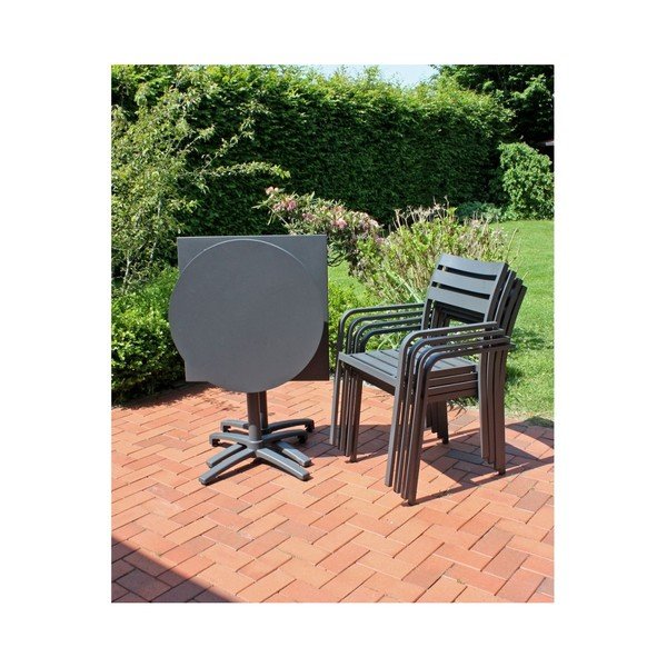 Siv vrtni fotelj Treviso – Garden Pleasure-image-2