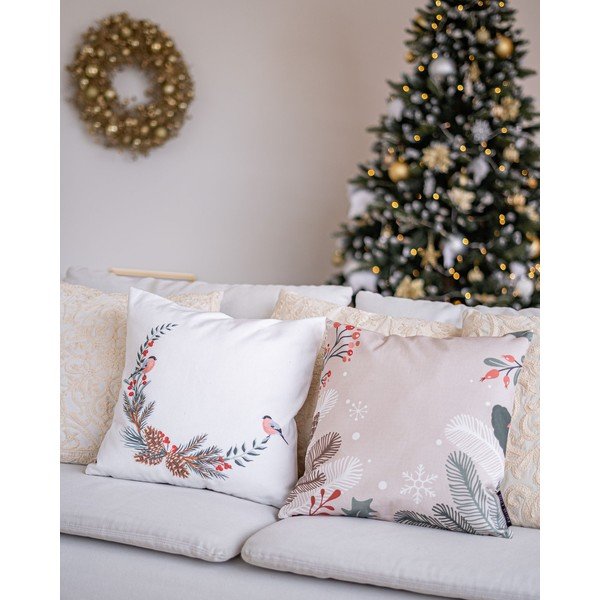 Božični okrasni vzglavnik z bombažno prevleko Butter Kings Branches, 45 x 45 cm-image-1