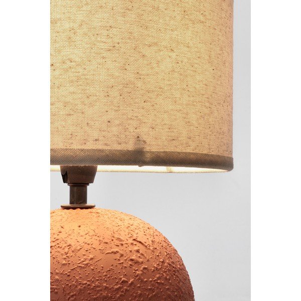 Keramična namizna svetilka v barvi terakote s tekstilnim senčilom (višina 32 cm) Irvin – Yes Everyday-image-3