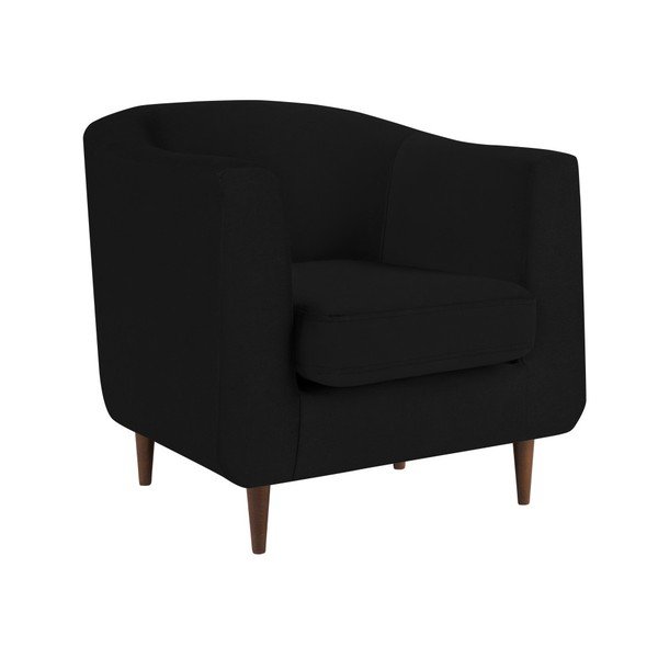 Črni žametni fotelj Kooko Home Glam-image-2