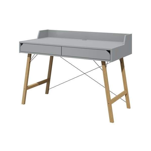 Siva pisalna miza Lotta BELLAMY, širina 120 cm-image-1