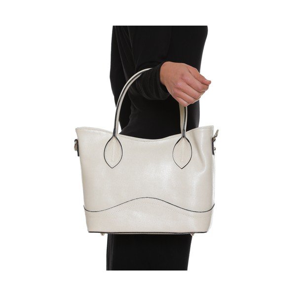 Usnjena torbica Anna Luchini 435 Beige-image-4