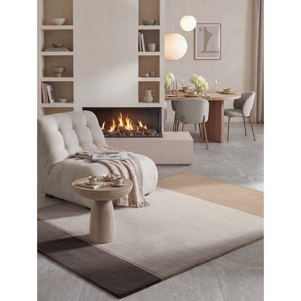 Rjava/kremno bela volnena preproga 120x170 cm Quentin – Villeroy&Boch-image-2