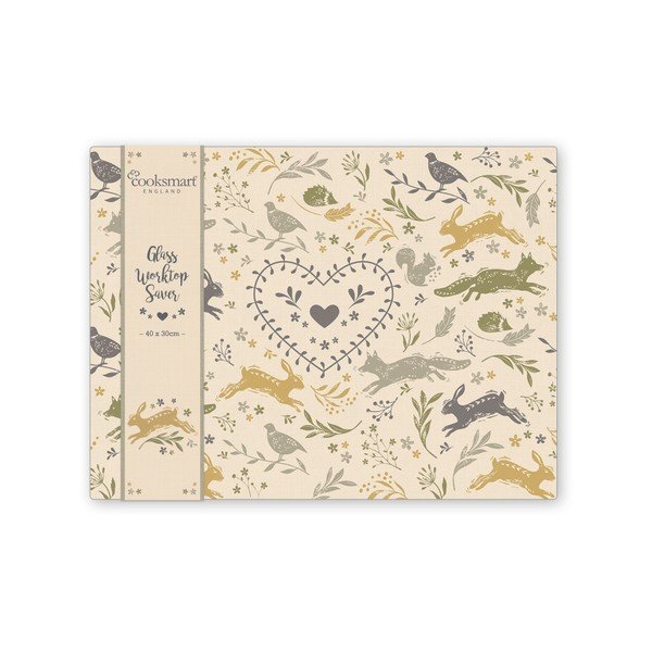 Steklena deska za rezanje Cooksmart ® Woodland, 30 x 40 cm-image-1