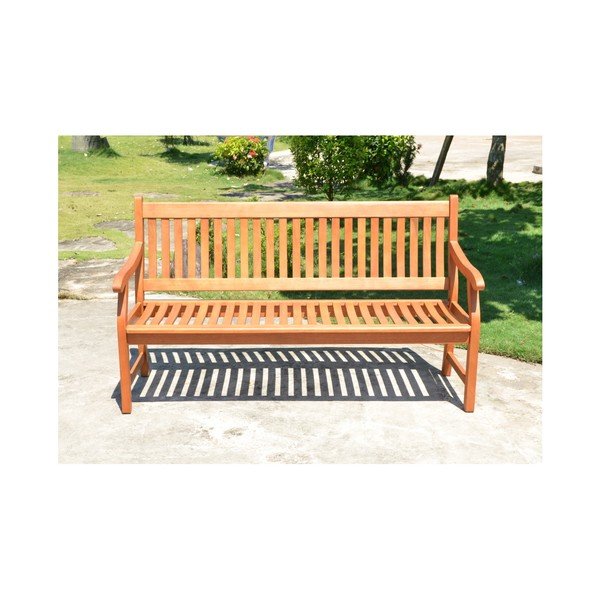 Rjava vrtna klop iz masivnega lesa New Jersey – Garden Pleasure-image-2