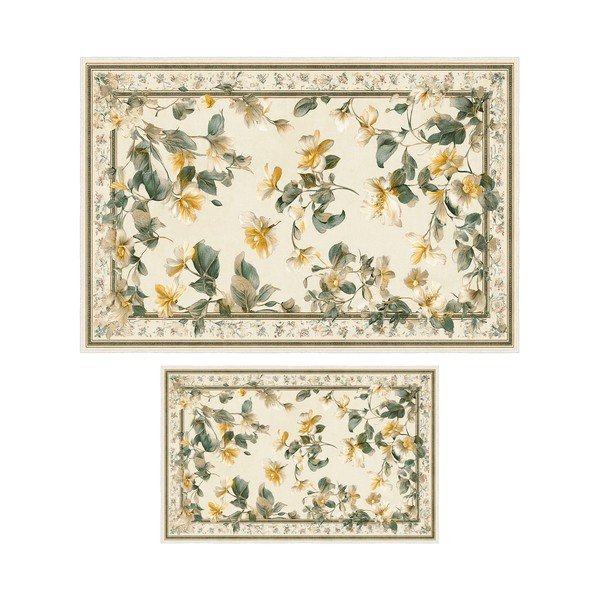 Bež kopalniške preproge v kompletu 2 ks 60x100 cm – Foutastic