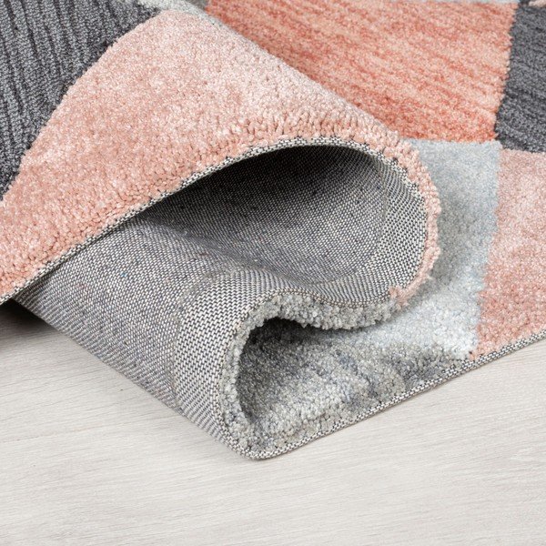 Sivo-roza preproga Flair Rugs Icon, 160 x 230 cm-image-1