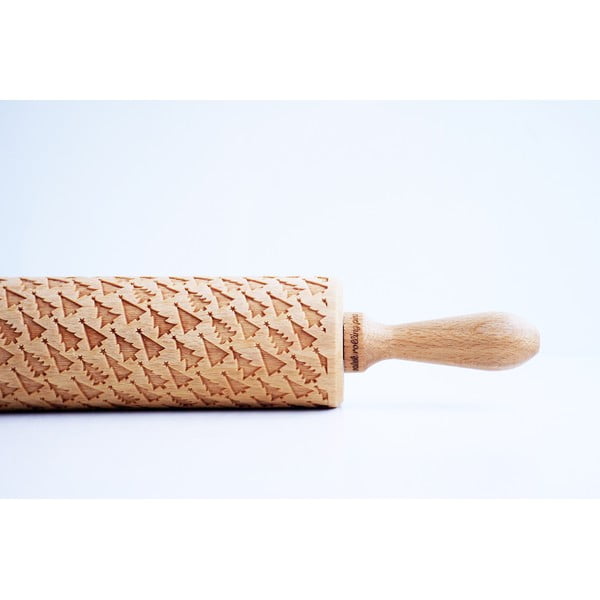 Lesen božični reliefni valjček za testo Valek Trees-image-3