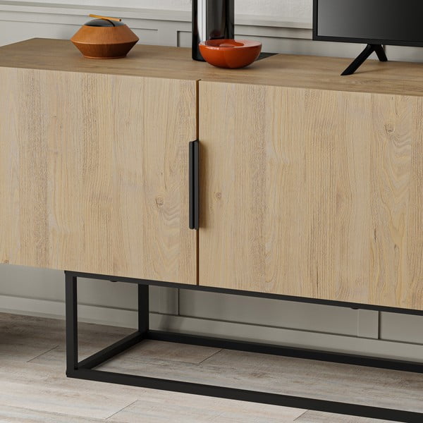 TV omarica v hrastovem dekorju 200x55 cm Titan – Marckeric-image-4