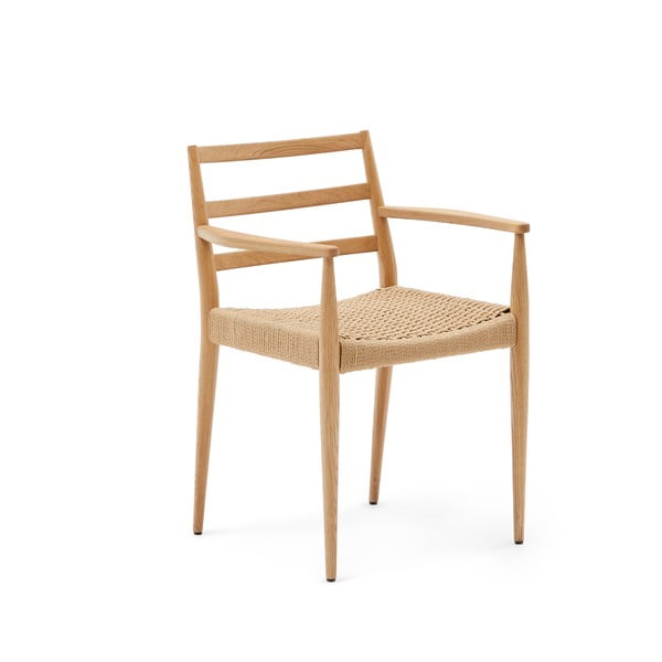 Jedilni stoli iz masivnega hrasta v naravni barvi v kompletu 2 ks Analy – Kave Home