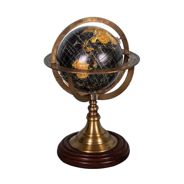 Dekorativni globus s podstavkom iz palisandra Globus Antic Line, ø 17 cm