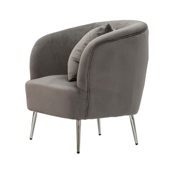 Siv žameten fotelj Silvery – Mauro Ferretti-image-3