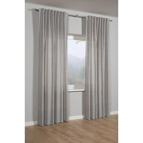 Siva zavesa 140x245 cm – Sehlbach-image-1
