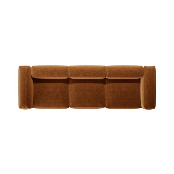 Opečnato oranžna sedežna garnitura 364 cm Bergamo – Cosmopolitan Design-image-3