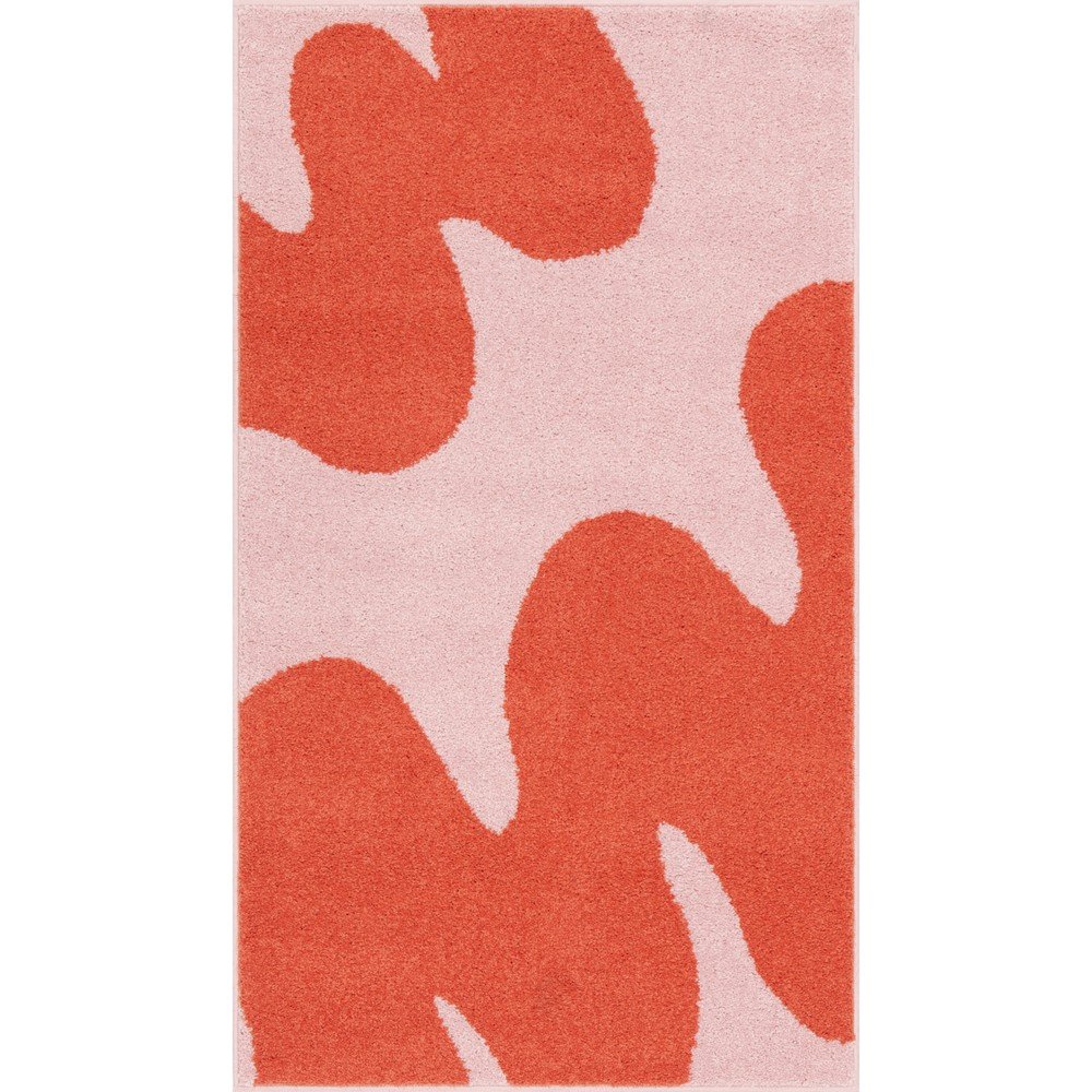 Rdeča/rožnata otroška preproga Hugsy Coral