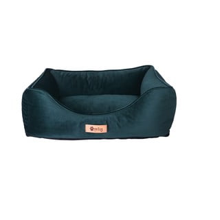 Temno zelena žametna postelja 55x42 cm Royal - Petsy
