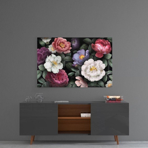 Steklena slika Insigne Flowers-image-1