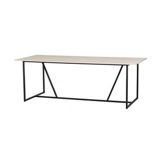 Jedilna miza iz masivnega jesena 90x220 cm Silas – WOOOD