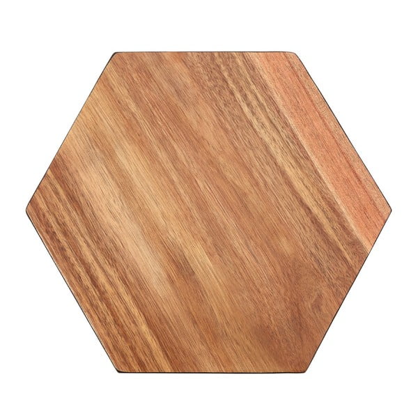 Deska za rezanje iz akacijevega lesa Premier Housewares Hexagon, 30 x 35 cm
