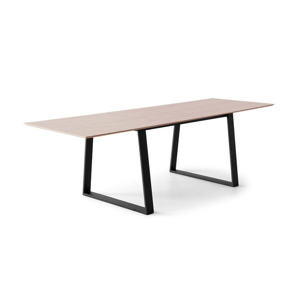 Raztegljiva jedilna miza z mizno ploščo v hrastovem dekorju v naravni barvi 90x165 cm Meza – Hammel Furniture-image-1