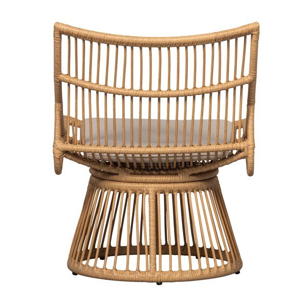 Vrtni fotelj iz umetnega ratana v naravni barvi Alatna – WOOOD-image-4