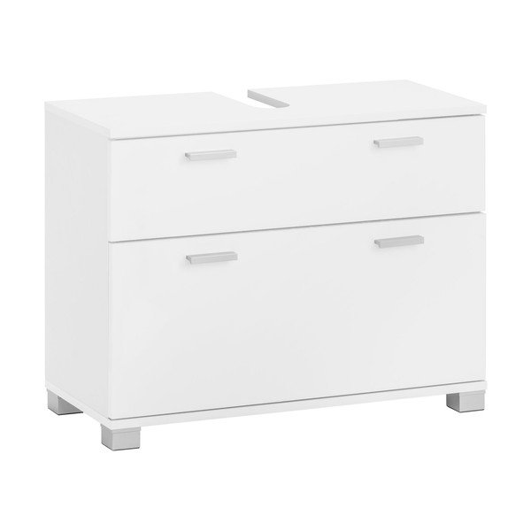 Bela omarica za pod umivalnik 70x55 cm Rowan – Støraa-image-1