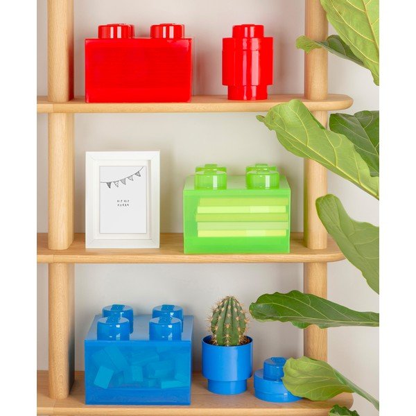 Zelena plastična otroška škatla za shranjevanje 25x25x18 cm – LEGO®-image-1