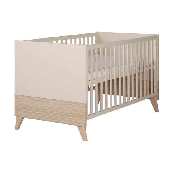 Bež otroška posteljica z nastavljivo višino 70x140 cm Sidney – Roba