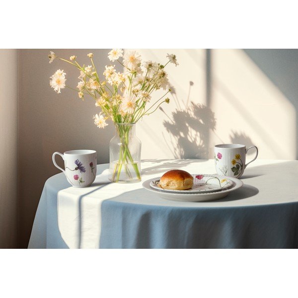 Bel desertni porcelanast krožnik ø 22 cm Hammershøi Summer – Kähler Design-image-4