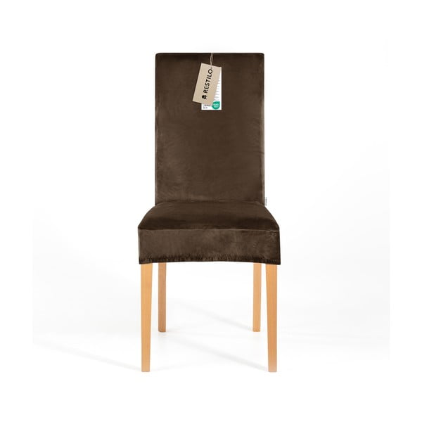 Rjava raztegljiva prevleka za stol 48 cm Sento – Restilo