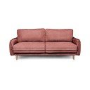 Rdeča raztegljiva sedežna garnitura iz tkanine bouclé 215 cm Patti – Bonami Selection