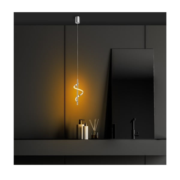 LED viseča svetilka v srebrni barvi ø 16 cm Likma – Opviq lights-image-3
