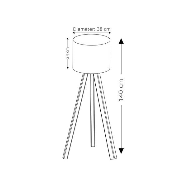Talna svetilka z belim senčnikom Insignio Aiden-image-1
