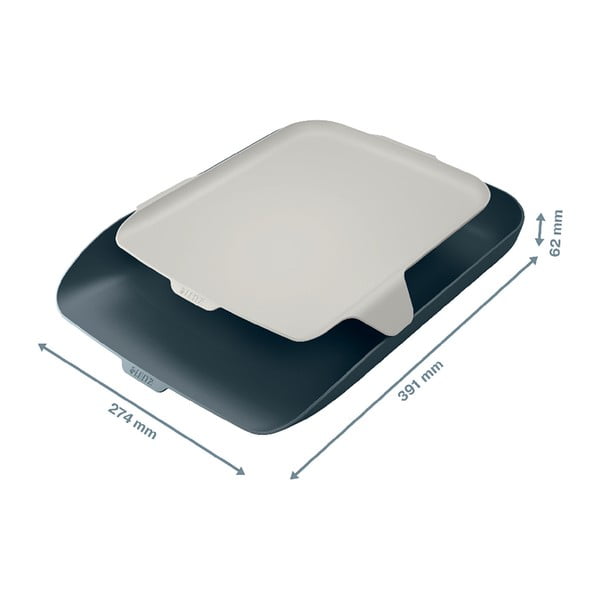 Sivo držalo za dokumente z organizatorjemLeitz Cosy-image-4