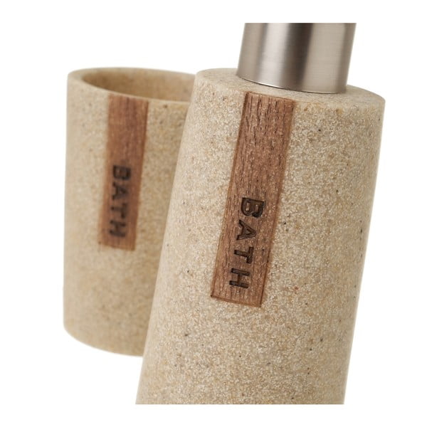 Bež komplet pripomočkov za kopalnico – Casa Selección-image-3