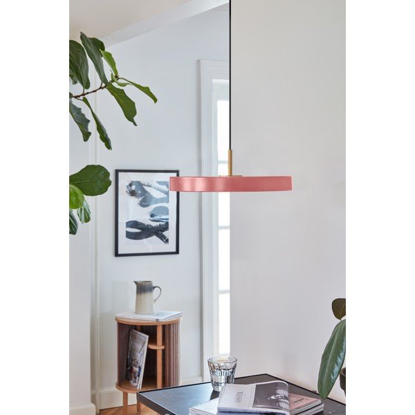 Rožnata LED viseča svetilka s kovinskim senčnikom ø 31 cm Asteria Mini – UMAGE-image-1