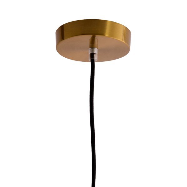 Jantarna viseča svetilka s steklenim senčilom Leona – Light & Living-image-4