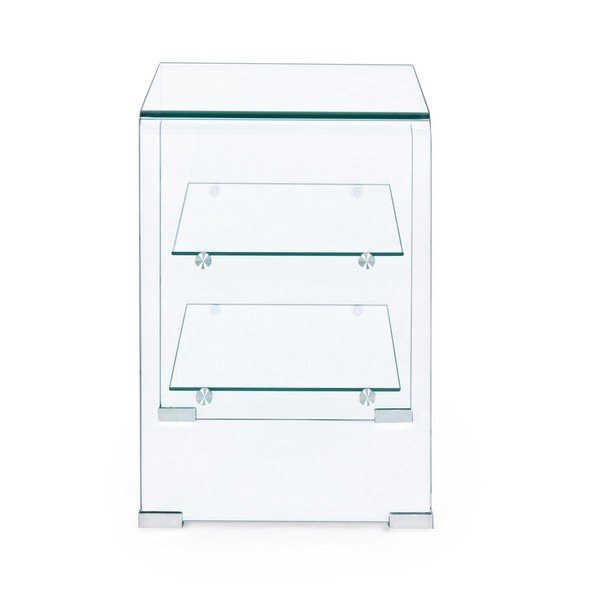 Steklena stranska mizica 40x50 cm Iride – Bizzotto-image-3