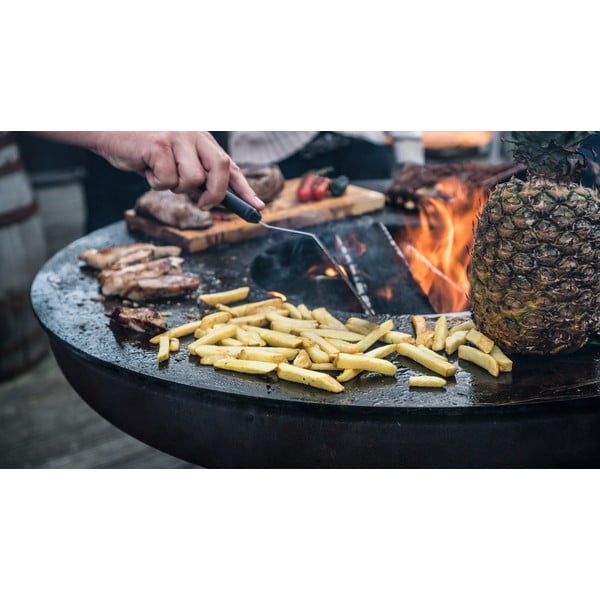 Rjav zunanji žar na drva Remundi Nero S, višina ø 62 cm-image-3