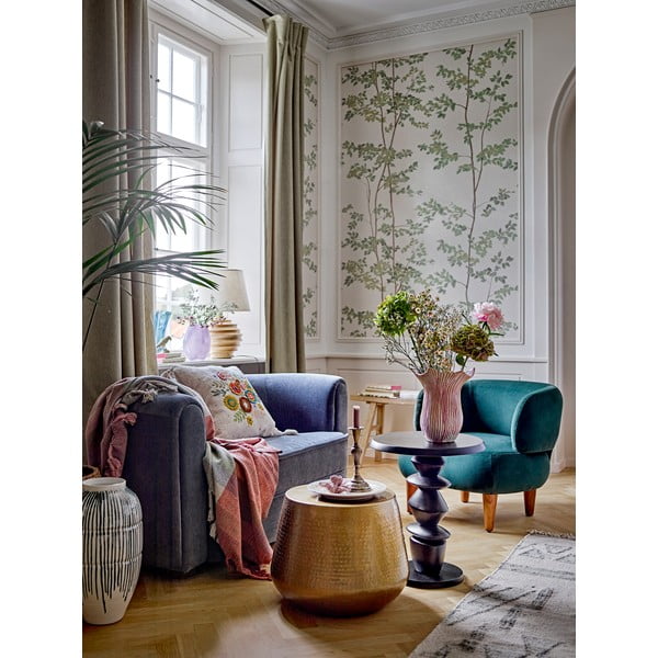 Kovinska okrogla mizica v zlati barvi ø 50 cm Avola – Bloomingville-image-1