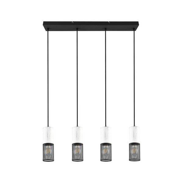 Črna/bela viseča svetilka Tosh – Trio-image-4